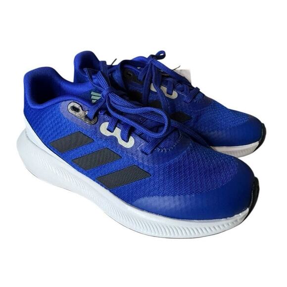 ADIDAS NEW Youth RUNFALCON 3.0K Blue Unisex Size 1.5 - Picture 1 of 6